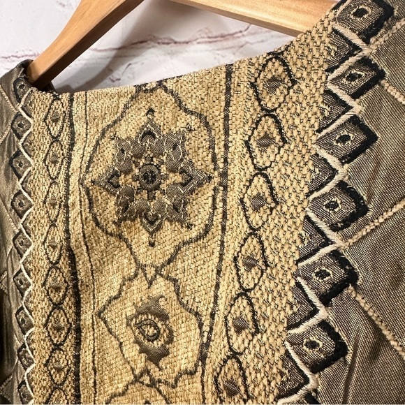 Woman’s formal jacket blazer size 1X plus size gold diamond wedding winter - Picture 11 of 14